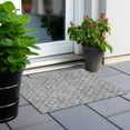 thumbnail image 6 of Addison Rugs Chantille Indoor/Outdoor Transitional Diamonds Gray Washable Rectangle Rug, 1'8" x 2'6", 6 of 6