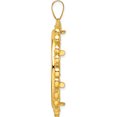 thumbnail image 2 of 14K Yellow Gold Wideband Distinguished Coin Jewelry 14Ky Polished Fancy Prong 32.7Mm Bezel Pendant - Jbsp, 2 of 5