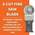 thumbnail image 3 of Starlock E-Cut Saw Blade - Precision Cutting for Sheet Metals, Aluminum Profiles, Copper Pipes & Hard Plastics with Fine Teeth, 1-1/8" Width, 2" Length, 3-Pack - 63502157270, 3 of 7