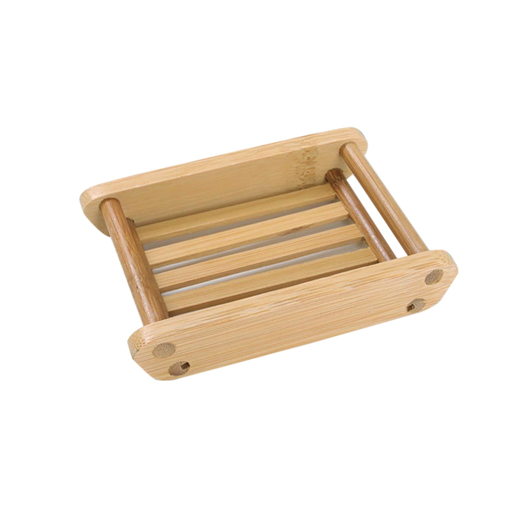 Details about   Bamboo Manual Soap Dish Drain Soap Case Bathroom Japanese Style Soap Tray-Holder 