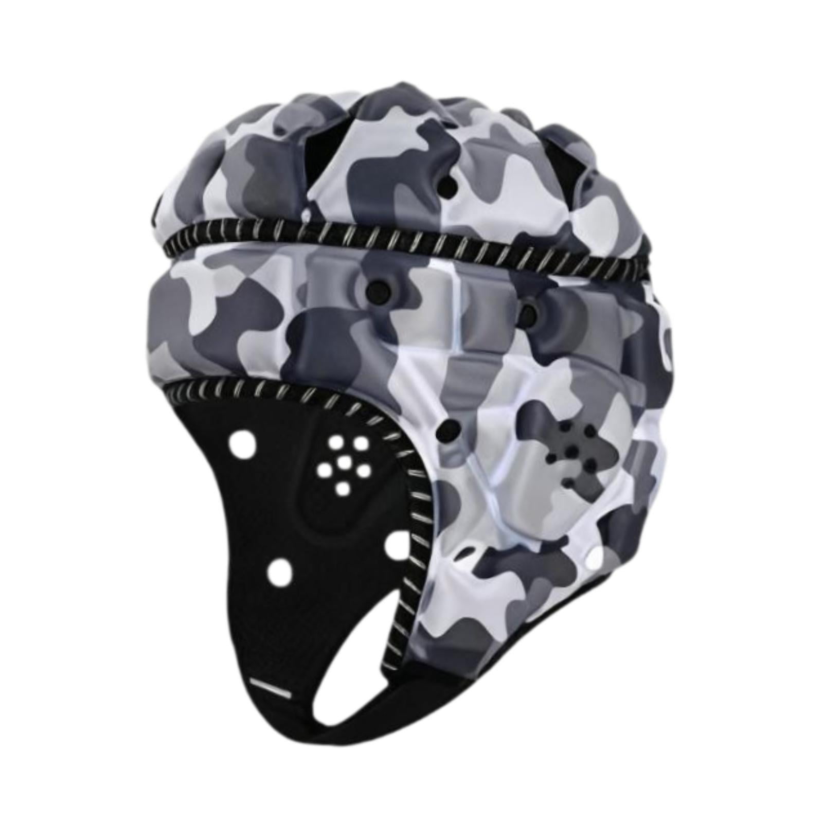 Rugby Helmet Headgear Cap Reflective Safety Polyester Foam Material for Adult Men Women Outdoor Sports