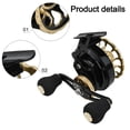 thumbnail image 3 of Máquina de pesca mano izquierda/derecha balsa de hielo carrete de pesca 3,6/1 rodamiento 6 + 1 carrete de pesca en hielo accesorios de pesca al aire libre,metal,FN50-2 Right Hand, 3 of 5