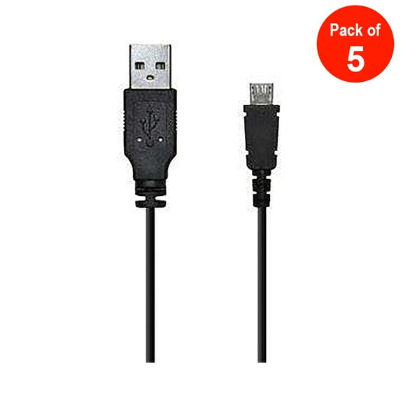 Premium Micro USB Data Sync Charger Cable (pack of 5) - 2 Feet