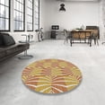 thumbnail image 3 of Ahgly Company Indoor Rectangle Patterned Brown Gold Novelty Area Rugs, 8' x 10', 3 of 6