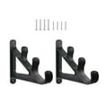 thumbnail image 2 of Almencla 2 Pcs Fishing Rod Storage Rack Wall Mounted Portable 3 Layers Fishing Rod Holder Black, 2 of 8