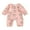 Pink, variant on Michellecmm  Baby Girls Halloween Romper Pumpkin Print Long Sleeve Jumpsuits