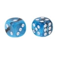 thumbnail image 3 of 2 x 10 dados D6 de seis punteados para accesorios de mazmorras y dragones azul negro Hugo Dados D6 de seis caras, 3 of 8