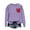 Purple, variant on Itsame Long Sleeve T-Shirts Women's Valentine's Sweatshirt Loose Crew Neck Tops Red Size XL