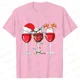 thumbnail image 1 of Camisetas navideñas de vino para mujer, ropa, camisetas divertidas de dibujos animados, camiseta de moda Kawaii, camisetas coreanas para mujer, camisetas navideñas para vino, 1 of 5