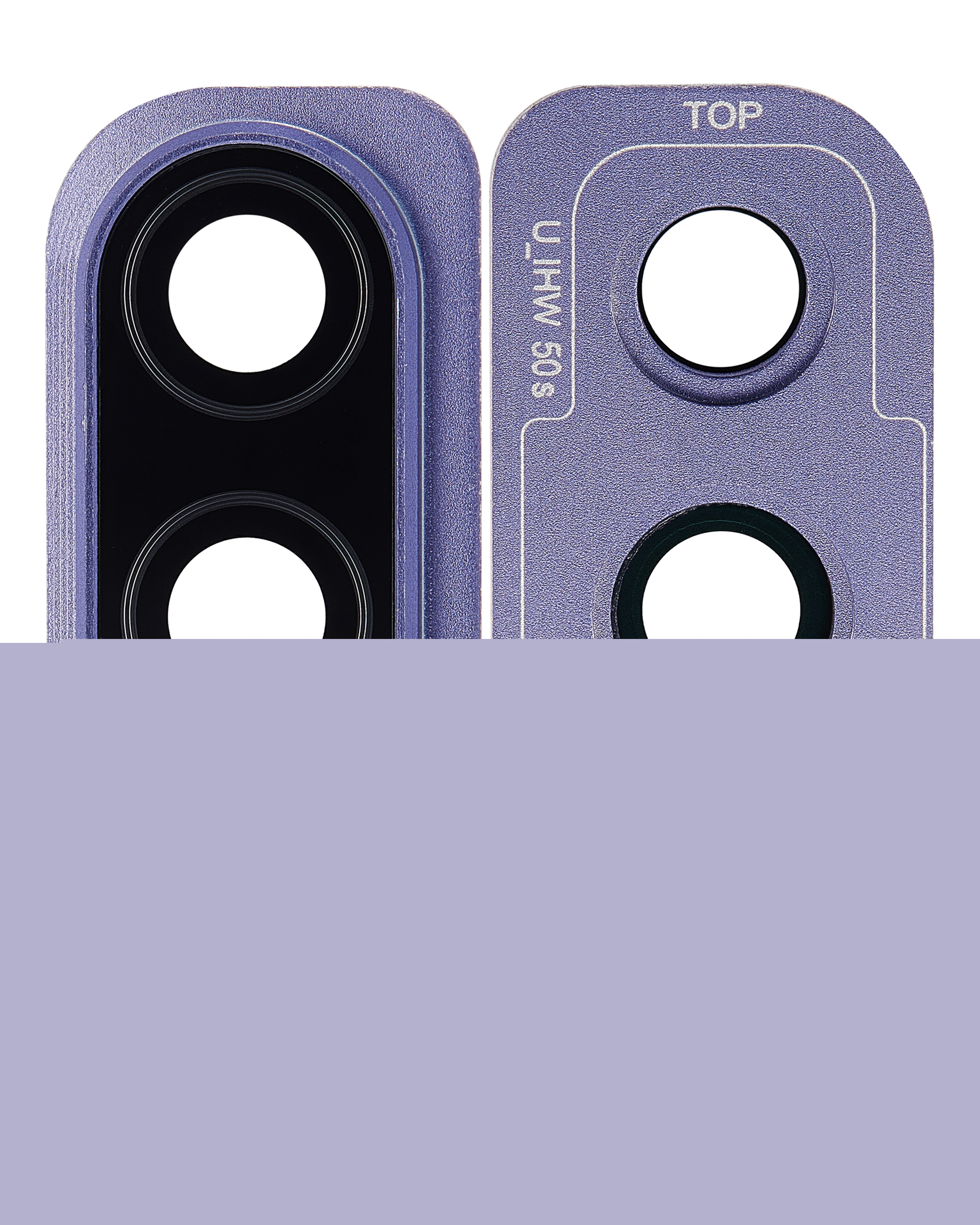 Replacement Back Camera Glass Lens And Cover Bezel Compatible For Samsung Galaxy A50S (A507 / 2019) (Prism Crush Violet)
