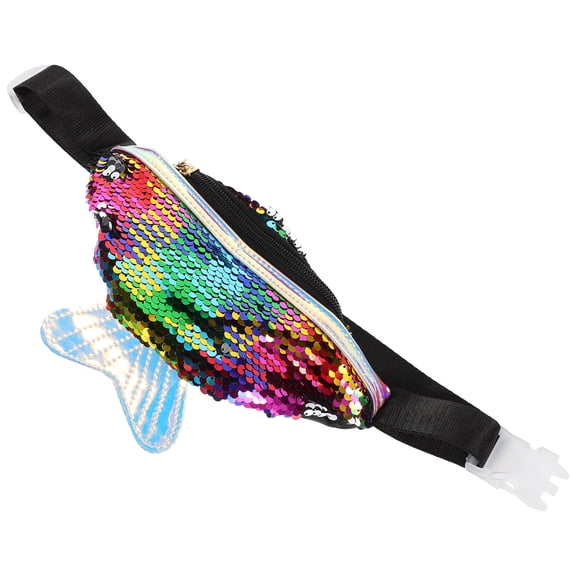 BESTYASH Women Crossbody Waist Bag Black Hands-Free Small Purse for Dog Walking and Outdoor Activities