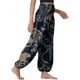 thumbnail image 5 of ICHUANYI Clearance Fashion Women Casual Bloomers Bohemian Print Loose Women's Yoga Pants(Coffee, S) ICHUANYI WER2023080908833, 5 of 5