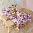 thumbnail image 3 of Pioneer Flower Floral Print Pattern Rectangle Tablecloth 60"x120",Waterproof Polyester Rectangle Table Cloth, Wipeable Spillproof Polyester Tablecloth for Dining, Camping, Indoor and Outdoor, 3 of 6