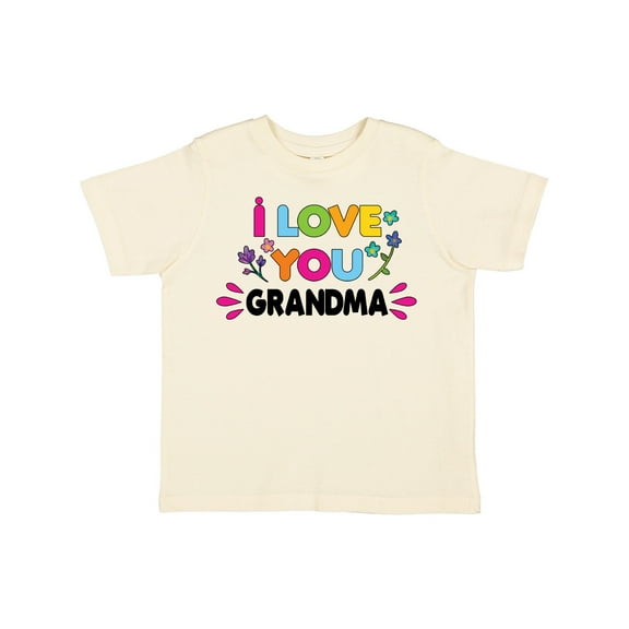 Inktastic I Love You Grandma with Flowers Girls Toddler T-Shirt