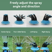 Pihode Irrigation sprinkler with 12 Adjustable Spray Nozzles, Automatic Garden Lawn Sprinkler Irrigation Grass Water Sprinkler System