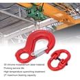 thumbnail image 6 of Swivel Hooks Hoist Hooks, 2T Slip Hooks Heavy Duty Swivel Lifting Hook Safety Hook for Hoist Parts, Lifting Chain Hook with 2 Ring Buckle, 6 of 9