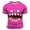 Pink, variant on T Shirts for Man Spring Summer Casual Emoticon Printed Crew Neck Short Sleeved Funny Graphic Tees Blue XXXXL