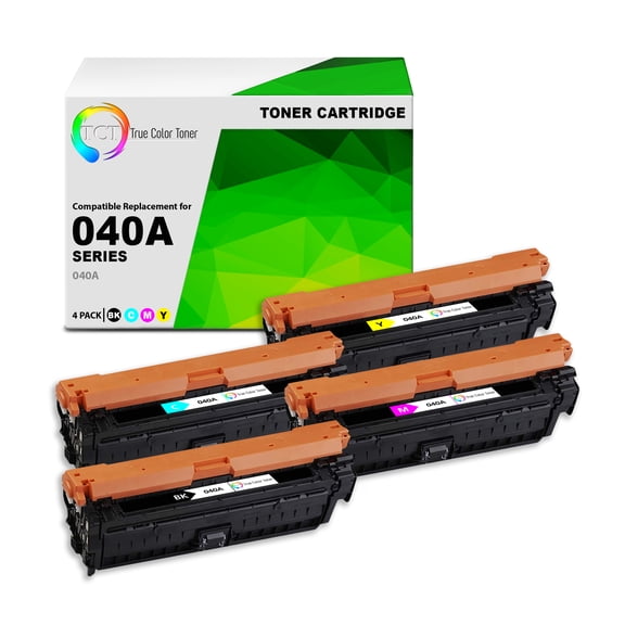 TCT 040A Toner Cartridge 4 Pack - Premium Compatible Replacement for Canon 040