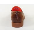 thumbnail image 5 of Men's TAYNO Shoes The Caprio C TAYNO Crocodile Print Bit Loafer Cognac, 5 of 8