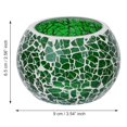 thumbnail image 4 of Handcrafted Mosaic Glass Decorative Tea Light Holder Or Diya, Green, 4 of 4