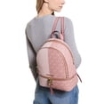 thumbnail image 4 of Michael Kors Womens Rhea Zip Medium Backpack Smokey Rose Multi 2 30S2GEZB8B-99 One Size, 4 of 5