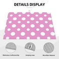 thumbnail image 6 of Cauagu Dish Drying Mat,24*18 inch Absorbent Dish Drainer Kitchen Counter,Dish Drying Pad for Countertops,Sinks,Draining Racks( Purple And White Polka Dot), 6 of 8