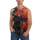 thumbnail image 1 of Balery Abstract Skull Guitar Art Camisetas sin mangas para hombre, absorbe la humedad y protege contra el mal olor.-XX-Large, 1 of 7