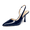 NAVY, variant on Women's Slingback Closed Pointed Toe Kitten Heels High Stiletto D'Orsay Dress Shoes Wedding Work Comfortable Pumps