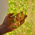 thumbnail image 2 of Guirnalda de luces artificiales de hojas de sauce con batería, guirnalda de flores, luces de hadas, decoración para el hogar, jardín, boda, fiesta, 2 of 5
