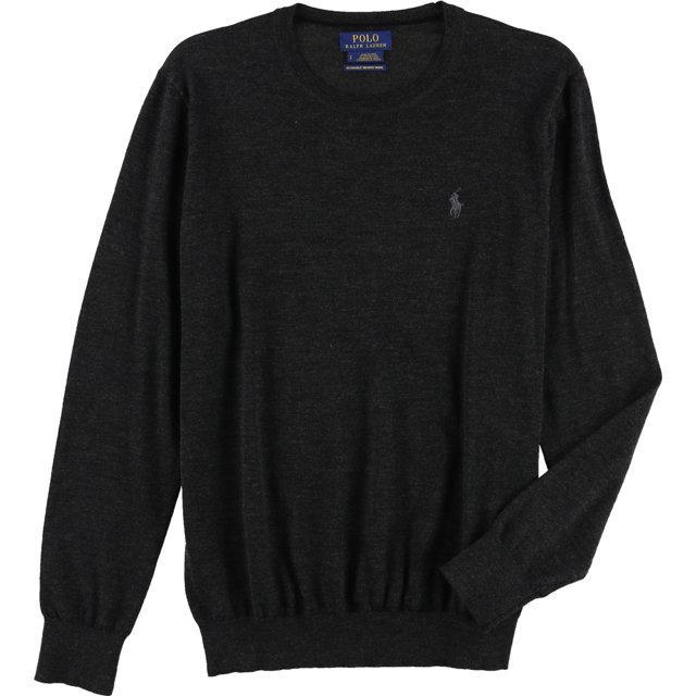 Suéter ligero de lana Merino Ralph Lauren Hombre color negro pequeño Pull-over