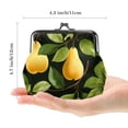 thumbnail image 2 of Pear Stylish Men's Wallet with Coin Purse, 0.7 Microfiber Zinc Alloy Jaws, 4.3x4.7 in/11x12 cm - Black color, 2 of 7