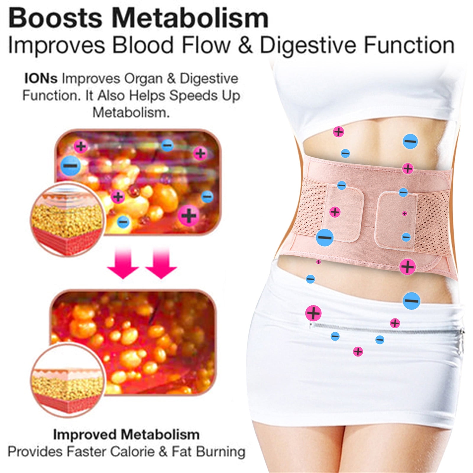 EGNMCR Shape Slimming Girdle Shaping Weight Loss Body Pressure Belt Lady Waist Protection suitable For Women Who Weigh 45 70 Kg Waist protection Walmart