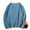 Blue, variant on Gspmoly Mens Shirts, Men'S Long Sleeved Top Round with Thick Velvet Fake Two-Piece Hoodie Base Shirt Solid Color Casual Going Out Tops Summer Savings