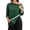 Dark Green_001, variant on Women's Post Shoulder Surgery Shirts After Rotator Cuff Post Shoulder Surgery 3/4 Sleeve Top Tear Away Chemo Tee Shirts Clothes Khaki L