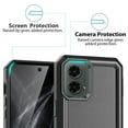 thumbnail image 4 of TJS for Motorola Moto G 5G 2024 Phone Case, with Tempered Glass Screen Protector, Dual Layer Shockproof Rugged Hybrid Drop Protector Cover for Moto G 5G 2024 (Black), 4 of 6