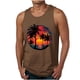 thumbnail image 2 of Camiseta sin mangas de cuello redondo para hombre, blusa informal de verano sin mangas con estampado de cuello redondo para hombre, 2 of 5