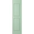 thumbnail image 6 of Ekena Millwork 12"W x 67"H Americraft Two Equal Flat Panel Exterior Real Wood Shutters (Per Pair), Seaglass, 6 of 10