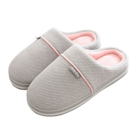 

YUHAOTIN Slippers for Women Outdoor Sandals Couples Winter Home Simple Warm Non Slip Breathable Cotton Mop Men and Home Half Pack with Plush Cotton Mop Sneaker Slippers Orthopedic Slippers for Women