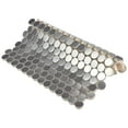 thumbnail image 3 of SomerTile Meta Penny Round 11-3/4 in. x 11-3/4 in. x 8 mm Stainless Steel Metal Over Ceramic Mosaic Tile, 3 of 8
