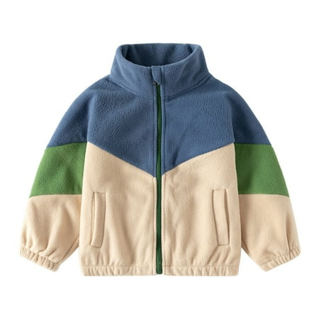 

Cathalem Big Kid Coat Toddler Coats Lightweight Girls Coat Girls Long Sleeve Patchwork Color Zipper Casual Jacket Kids Coats Jackets for (Beige 8-10 Years)