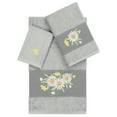 thumbnail image 2 of Linum Home Textiles 3 Pieces Texture/Embroidery Cotton Bath Towel, 54" x 27", Gray, 2 of 9