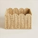 thumbnail image 4 of 2X Cesta con Borde Festoneado, Cestas de Almacenamiento de Mimbre, Cestas Organizadoras Tejidas A Mano para Estantes, Diseño de Cuerda de Papel, 4 of 5