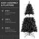 thumbnail image 4 of Árbol de Navidad Best Choice Products, completamente negro, 1,4 m, con 362 puntas, 4 of 7