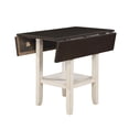 thumbnail image 3 of Furniture of America Pierson II Bottom Shelf Wood Counter Table, Two-Tone, 3 of 8
