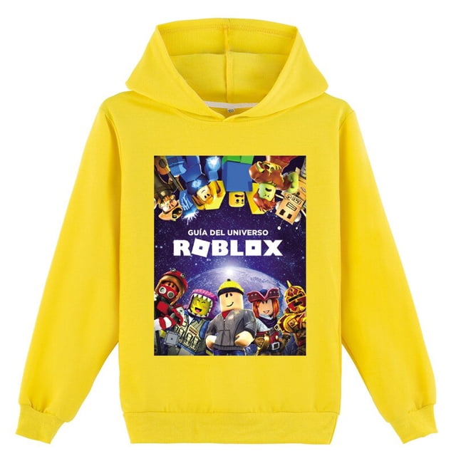 ROBLOX-sudaderas con capucha y suéteres con estampado de personalidad para niños, ropa de moda para hombres y mujeres, primavera y otoño