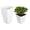 White, variant on Square Pots Plant Pots Grow Pots Container for Planting Soil Plants 0.63 Gallon 10Pcs