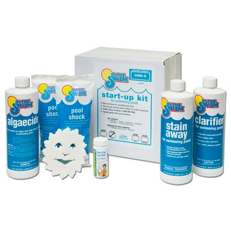 Pool Chemical Kit - In The Swim Deluxe Pool Opening Chemical Start Up Kit - Up to 15,000 Gallons