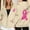 Beige-7, variant on Breast Cancer Zip Up Hoodie for Women Pink Ribbon Graphic Jackets Fall Winter Oversized Sweatshirt with Pocket