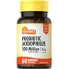 Probiotic Acidophilus 2mg | 60 Quick Release Capsules | 500 Million Active Cultures | Non-GMO, Gluten Free Supplement | By Sundance