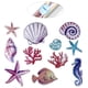 thumbnail image 4 of TOPBATHY Sea World - Adhesivo de pared con diseño de caballito de mar, estrella y concha para dormitorio y sala de estar, 4 of 7